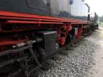Das Fahrwerk der 99 594 am 27.07.2014 in Putbus