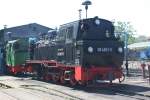 99 4801-9 stand am 11.07.2014 in Putbus im BW.