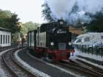 Der  Panzer  99 4011 verließ,am 30.September 2012,Göhren.