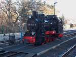 99 4633 an der Göhrener Wasserstation am 08.März 2015.