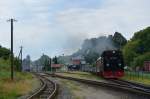 99 1781-6 fuhr am 08.08.2015 mit P 105 aus Putbus aus