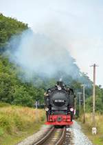 99 1781-6 ballert mit P 106 die Steigung nach Seelvitz am 08.08.2015 hoch
