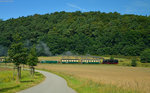 99 1781-6 bei der Ausfahrt aus Seelvitz mit P 105 am 21.07.2016