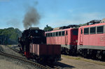 99 1782-4 mit dem Göhrener Kohlewagen am 22.07.2016 in Putbus