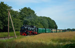 99 1781-6 zwischen Beuchow und Putbus am 23.07.2016 mit P 106
