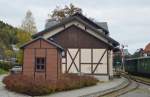 Das Empfangsgeb�ude von Oberrittersgr�n am 23.10.2015