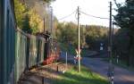 BÜ bei Seifersdorf.19.10.2014 17:32 Uhr.