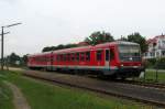 628 401/928 401 bei der Ausfahrt in Lorsch/Ried am 29.Mai.2014