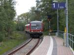 928 650 kam,am 31.Mai 2015,aus Pasewalk kommend in die Endstation Ueckerm�nde Stadthafen.
