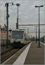 Ein VT 650 nach Offenburg erreicht den Halt Krimmeri-Meinau.