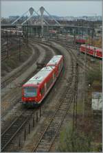 Zwei VT 605 erreichen Ulm.