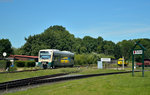 650 032 bei der Einfahrt in Putbus am 22.07.2016