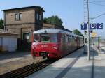 LVT 172 132/171,am 27.Juli 2013,in Bergen/R�gen ohne gro�en Ansturm von Fotografen und Hobbyfilmern.