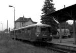 Wie früher!   Der Ehemalige Stammtriebwagen 172 140-6 und der 172 141-4 im Bahnhof Fröttstädt am 21.09.2014