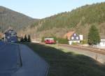 772 140 war am 20.03.15 wieder im Plandienst zwischen Rottenbach und Katzh�tte eingesetzt.