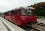 Zwei BR772 Schienenbusse stehen in Rottenbach zur Abfahrt nach Katzh�tte bereit.