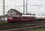 Die Uerdinger Einheit wartete am 01.Juni.2014 auf dem Bahnhof Darmstadt Kranichstein.