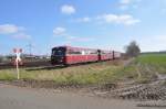 Die Museumseisenbahn Ammerland-Barßel-Saterland zwischen Bösel und Friesoythe am 12.03.2016