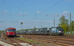 470 505 aus Ungarn (Paneurop�isches Picknick) bei der Durchfahrt mit dem Dacia-Zug durch Darmstadt-Kranichstein am 05.05.2016.