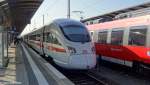 Der ICE nach Hamburg-Altona über Berlin macht in Bamberg einen kurzen Zwischenstopp.