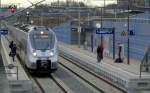 1442-103 als S1 nach Leipzig-Messe hält an der Station Leipzig-MDR.