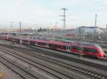 Bahnhof N�rnberg  gesehen aus einem angrenzenden Hotel am 11.