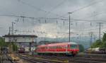 Einfahrt des �berf�hrungszuges (610 511) aus Limburg beim Sommerfest in Koblenz am 13.06.2015.