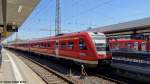 Ein 612-Trio wartet in N�rnberg Hbf auf Ausfahrt nach Dresden / Bayreuth Hbf.