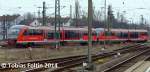 Zwei 642er bei der Einfahrt in den Braunschweiger Hbf.