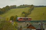 Ein 642 auf dem Cranzahler Viadukt am 22.10.2015