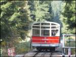 Eine der Oberwei�bacher Bergbahnen in der Mitte der Strecke.