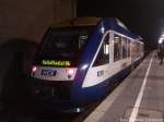 HEX VT 870 noch miz Ziel Halle Saale Hbf im Bahnhof Halle Saale Hbf am 14.2.14 