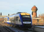 Einfahrt VT 874 in Halberstadt zur Weiterfahrt nach Magdeburg am 04.