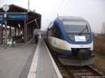 OLA VT 0010 mit Ziel B�tzow im Bahnhof Pasewalk am 14.12.13 