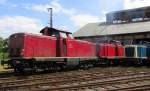 212 133-2, 212 062-3 und 212 001-2 standen beim Lokschuppen-Fest am Lokschuppen in Hanau.