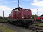 212 133-3 stand beim Lokschuppen-Fest in Hanau an der Drehscheibe.Aufgenommen am 04.Mai.2014