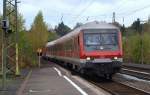 Einfahrt des RE nach Bamberg in den Bahnhof von Haßfurt.
