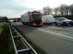 SZM SCANIA R 500 mit Khlkofferauflieger der Spedition P.A: Verheijen gesehen auf der A 61 Hhe Rasthof Dannstadt am 18.02.2014