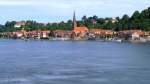 Lauenburg, Blick von der Elbbrücke.