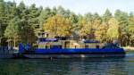 Schubboot Bizon 0-72 aus Stettin am 22.10.13 um 14:00 im O-H-Kanal bei Marienwerder - Bild 2