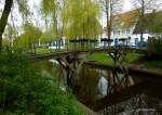 Friedrichstadt - Holzbrücke über den Mittelburggraben.