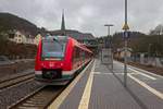 620 020 verl�sst den Bahnhof Br�gge und beginnt den letzten Teil der Reise nach L�denscheid.