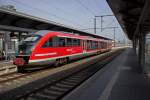 642 072 steht am 25.03.15 im Erfurter Hauptbahnhof.