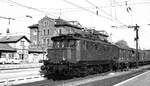 E 44 037 (Bw Stuttgart) Backnang 22.2.1966 vor P 2526 aus Lauda