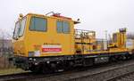 DB Motorturmwagen MTW 100 registriert unter 9980 9436 000-0 (P & T 2006 BauNr 931, EBA 04 A02 B008), Rendsburg 24.12.2020