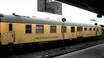Messgerätewagen der Bundesbahnversuchsanstalt Minden in Hannover am 16.05.1988.