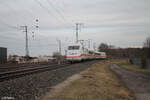 410101 / 410 102 in der Treuchtlinger Kurve in Nürnberg Hohe Marter.30.01.24