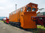   Der Schneepflug 80 50 79-72 201-9 D-LDC von dem Lausitzer Dampflok Club e.V (Cottbus) ein Schneepflug der Bauart Meiningen 856, , am 24.08.2013 im Dampflokwerk Meiningen.