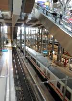 Berlin Hauptbahnhof, Innenansicht am 28.09.2013.