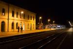 Abendliche Impression am Bahnhof von Bischofswerda am 07.12.14.